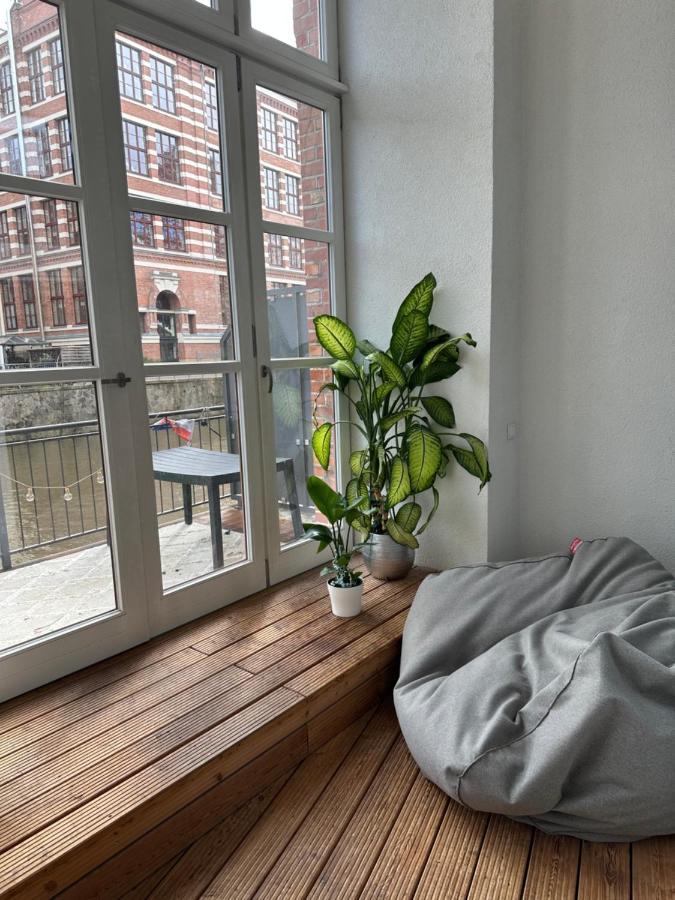 Relax-Wohnung Mit Balkon Ueber Die Weisse Elster Leipzig Exterior foto