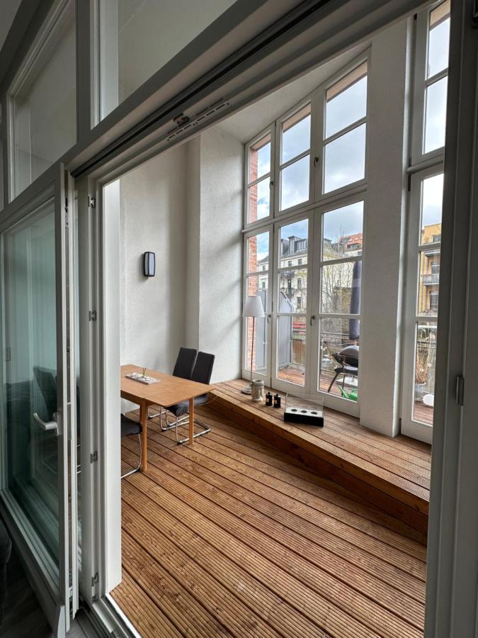 Relax-Wohnung Mit Balkon Ueber Die Weisse Elster Leipzig Exterior foto