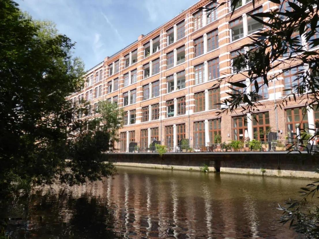 Relax-Wohnung Mit Balkon Ueber Die Weisse Elster Leipzig Exterior foto