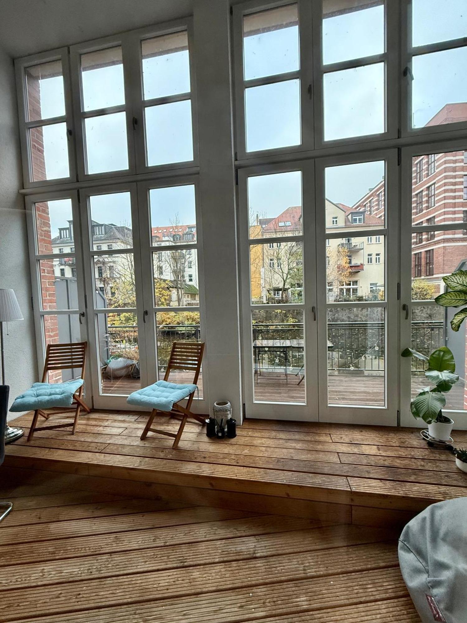 Relax-Wohnung Mit Balkon Ueber Die Weisse Elster Leipzig Exterior foto